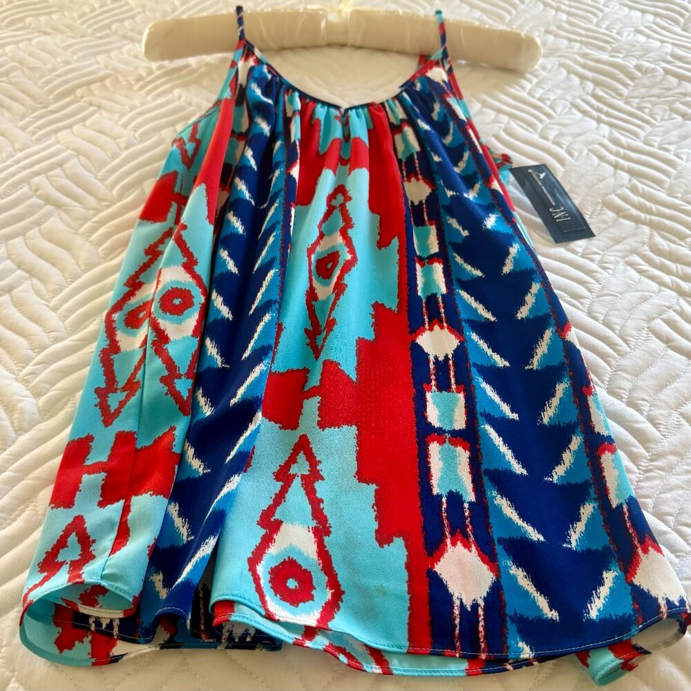 Spring/Summer Tank Bright Pattern Multi-Colored Print - Picture 4 of 11